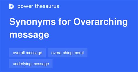 synonyms of overall|overarching antonym.